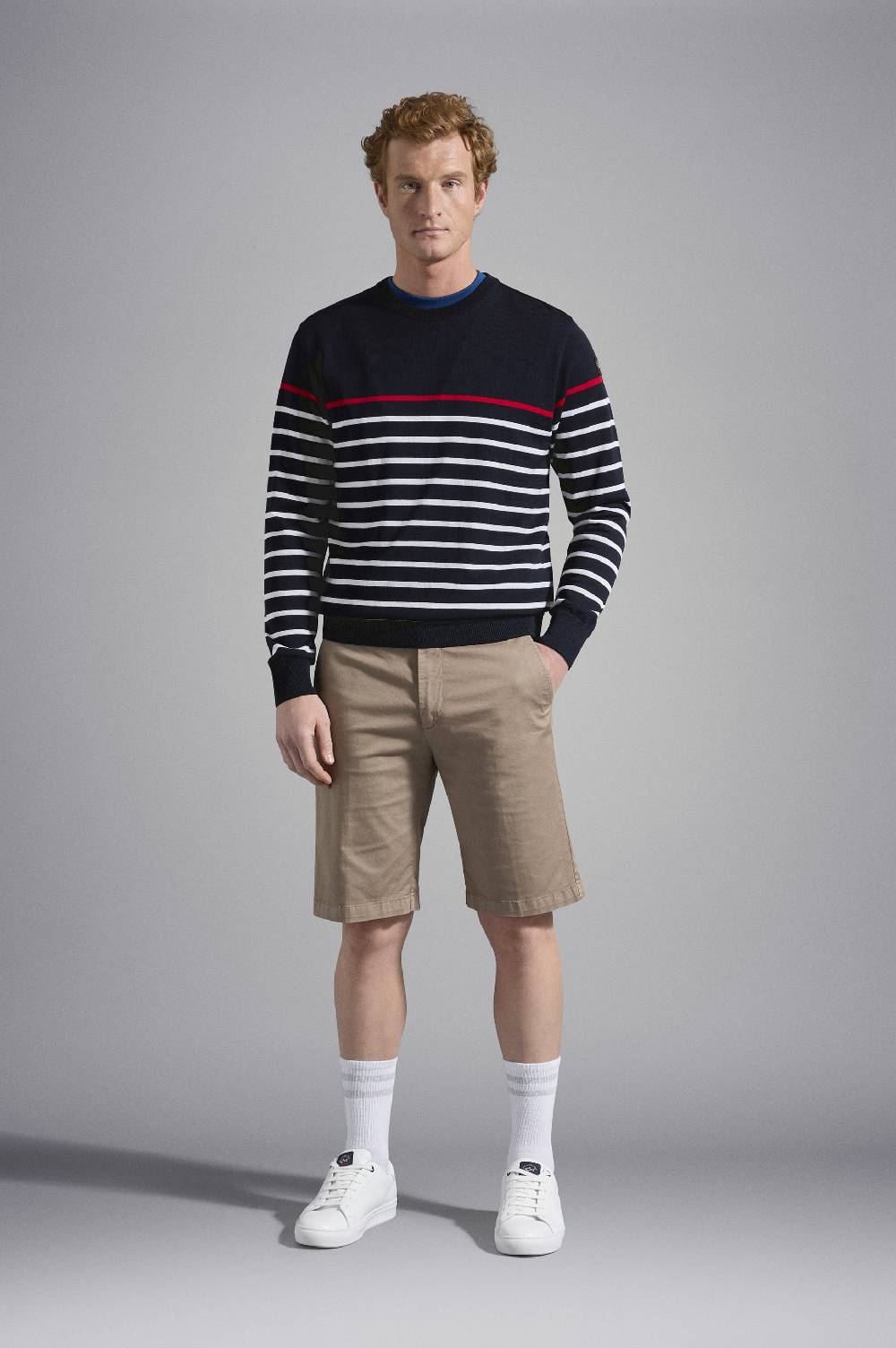 Paul & Shark T-Shirt in cotone con Logo ricamato Paul & Shark Fornitura limitata