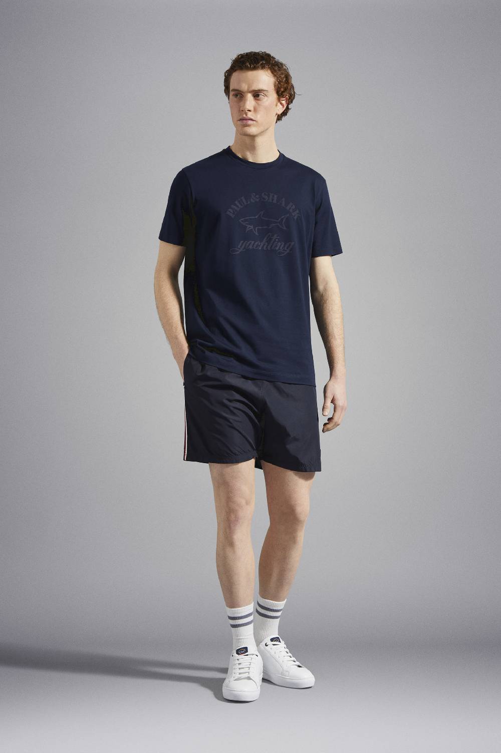 Paul & Shark T-Shirt in cotone con Logo stampato Paul & Shark Saldi