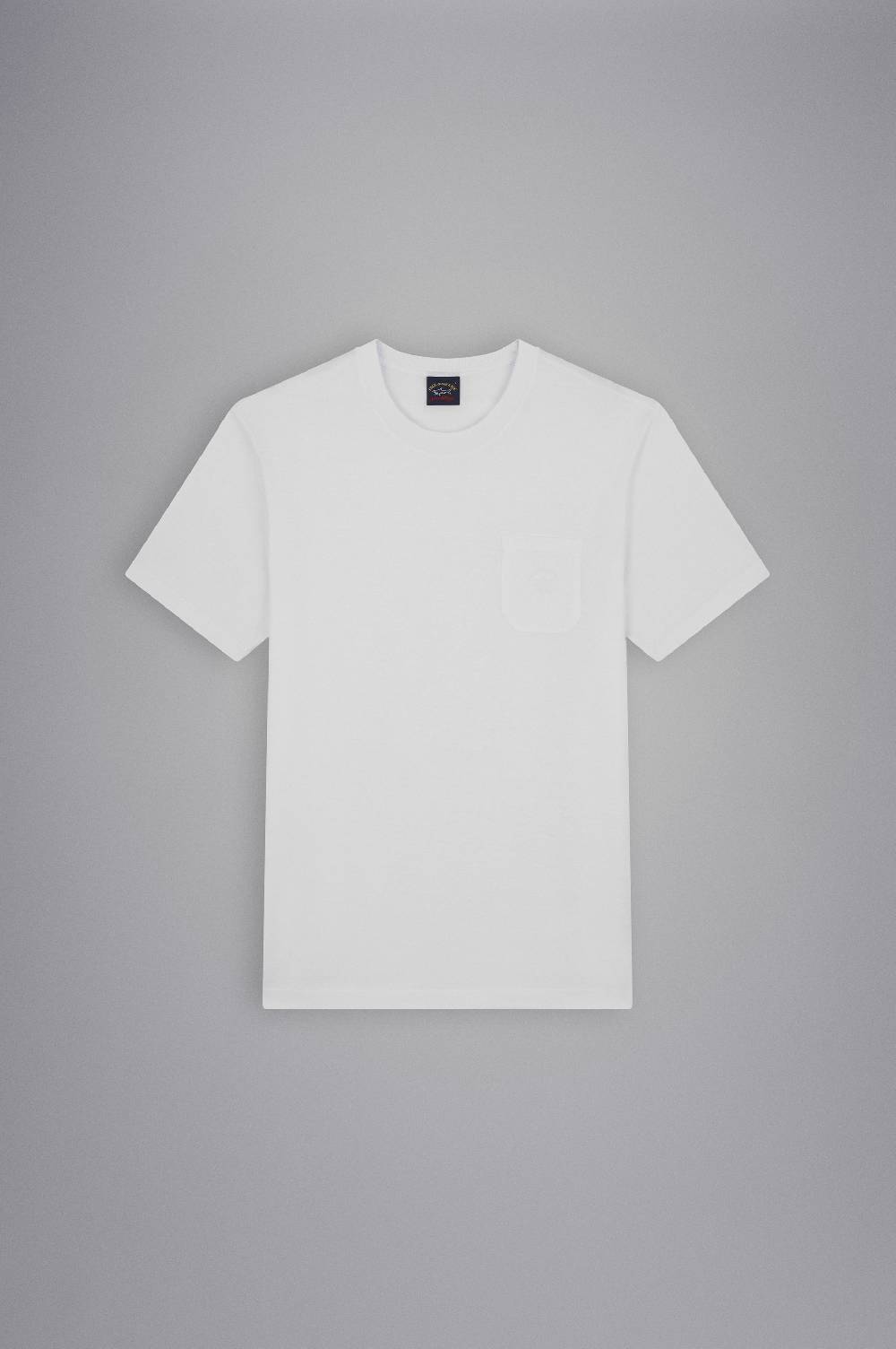 Paul & Shark T-Shirt in cotone con Logo ricamato Paul & Shark Vendita Calda