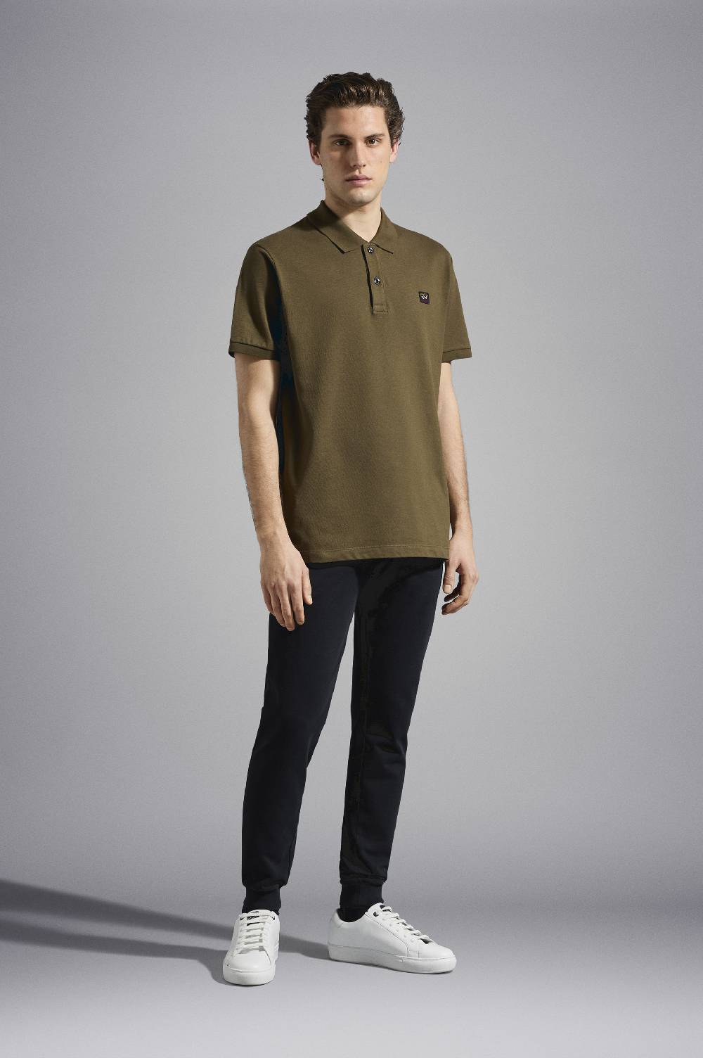 Paul & Shark Pantalone sportivo in cotone con badge iconico Paul & Shark In Saldo