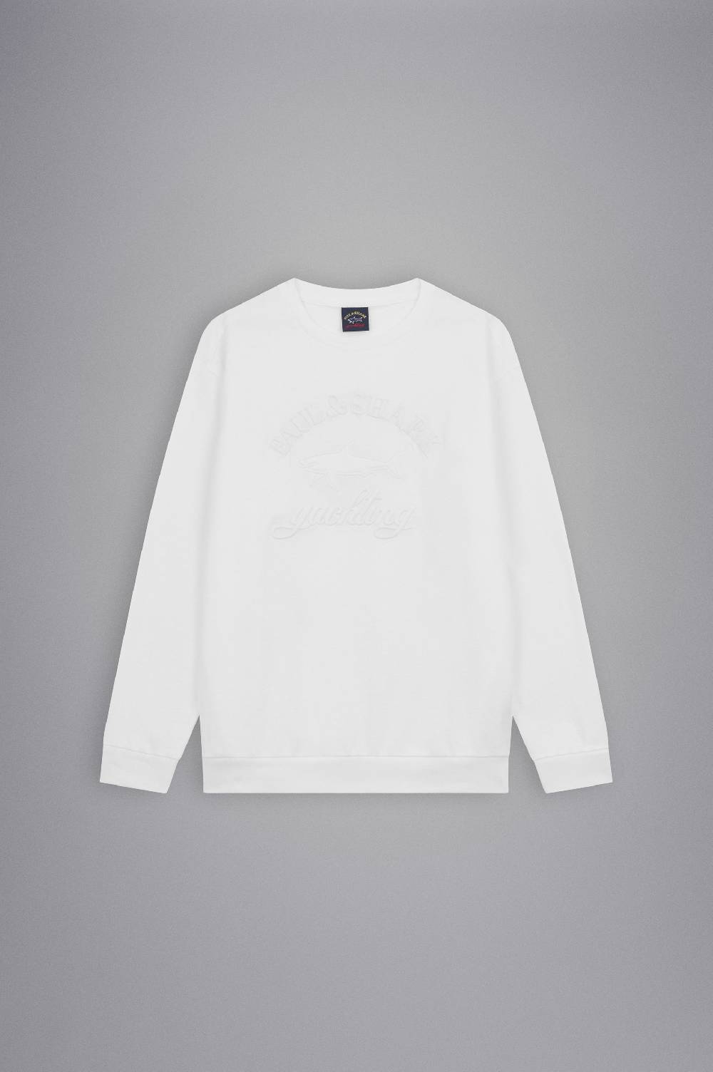 Paul & Shark Felpa in cotone con mega Logo ricamato Paul & Shark Italia