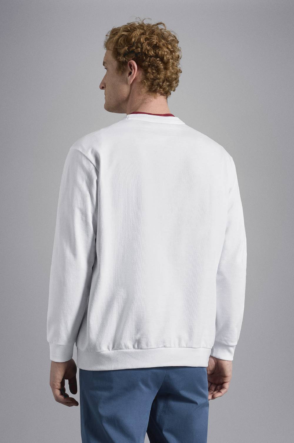 Paul & Shark Felpa in cotone con mega Logo ricamato Paul & Shark Italia
