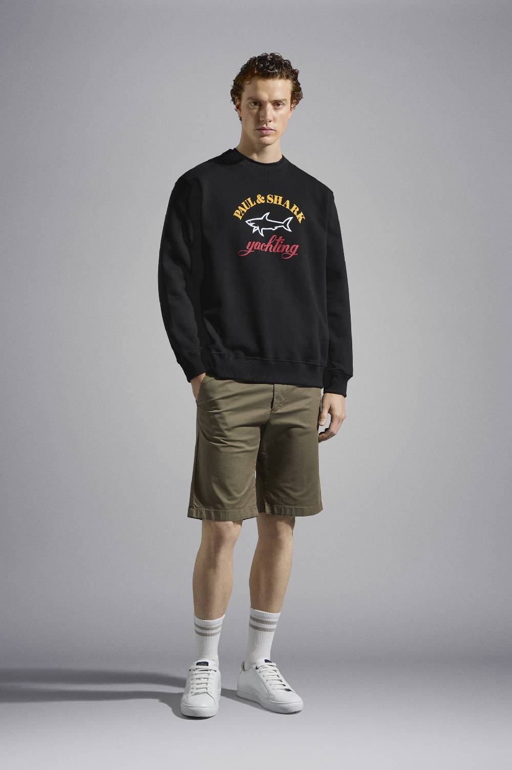 Paul & Shark felpa con stampa logo Paul & Shark In Linea
