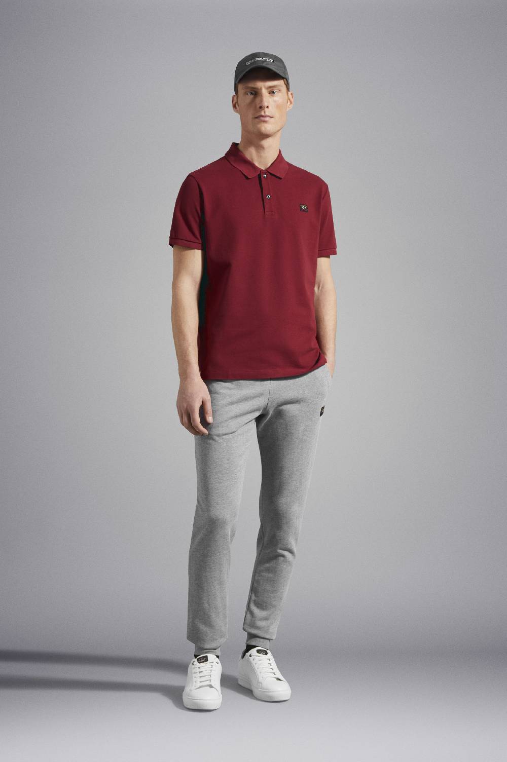 Paul & Shark Pantalone sportivo in cotone con badge iconico Paul & Shark Spedizione Gratuita