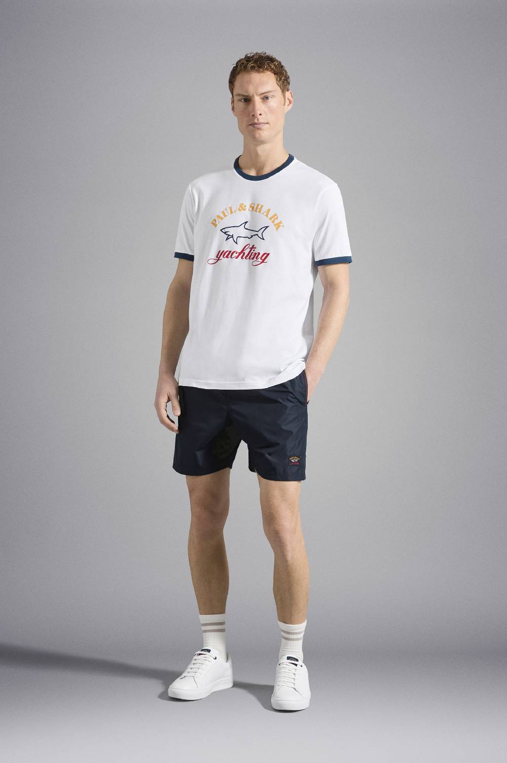 Paul & Shark Costume da bagno con badge iconico Paul & Shark Online