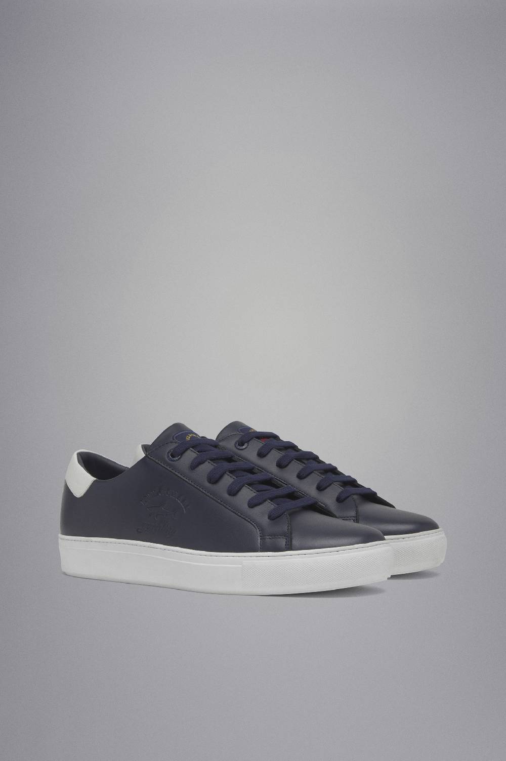 Paul & Shark Sneakers in pelle con Logo stampato Paul & Shark Vendita Calda