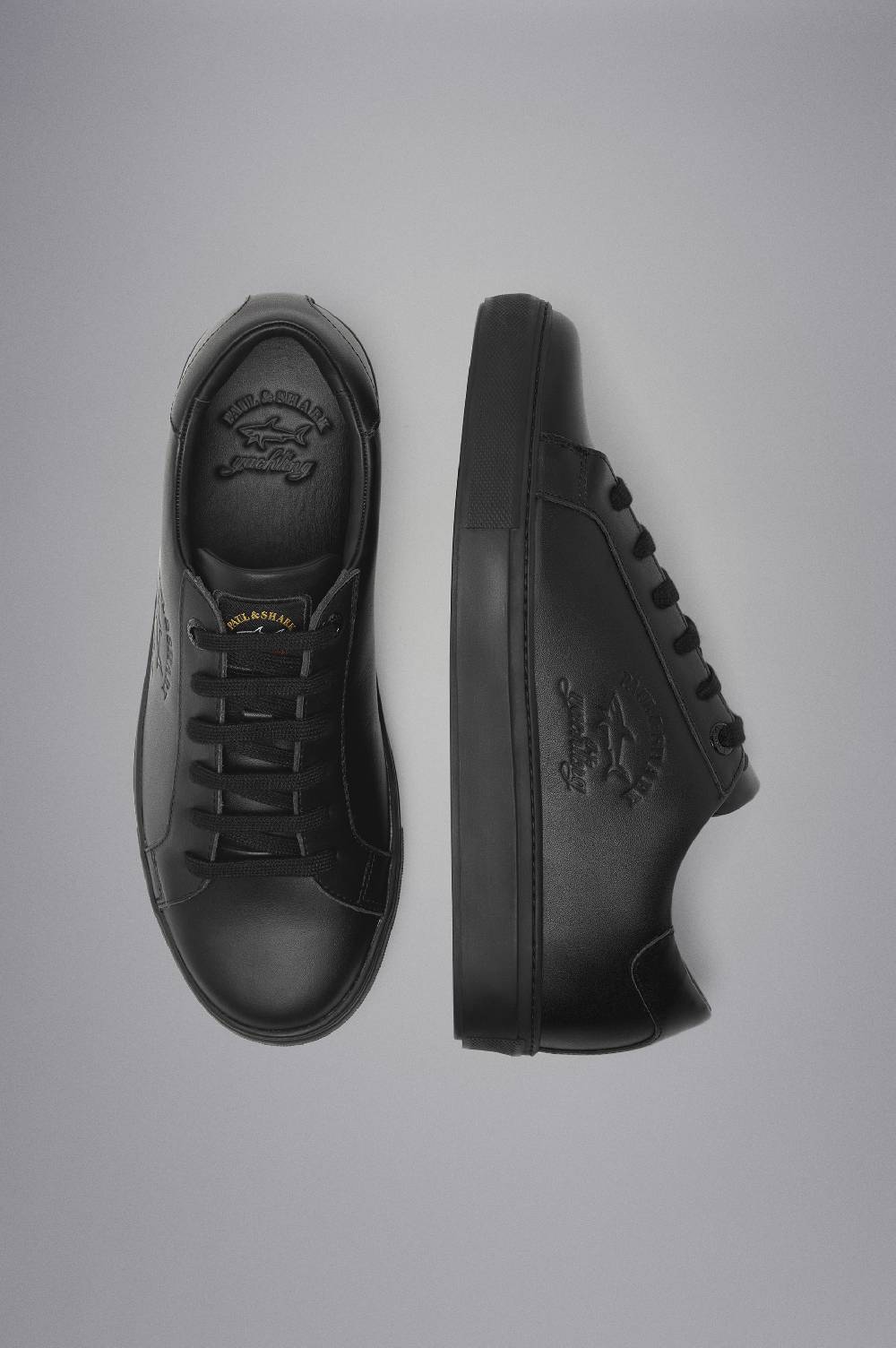 Paul & Shark Sneakers in pelle con Logo stampato Paul & Shark Saldi Di Fabbrica