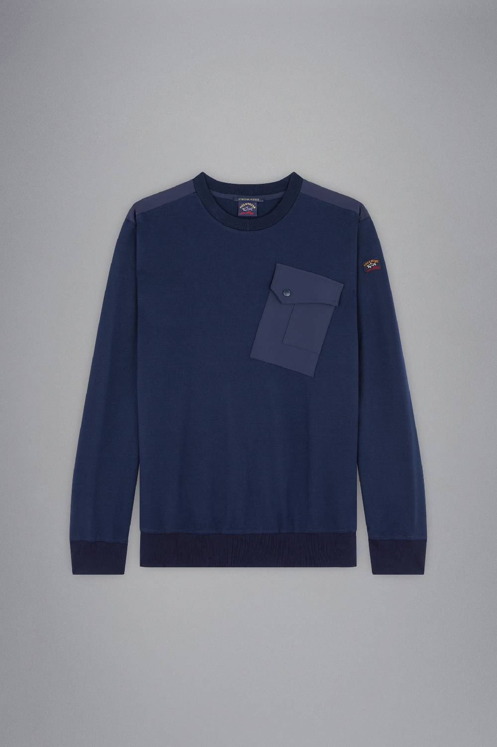 Paul & Shark Felpa in cotone Stretch con inserti in Typhoon® Paul & Shark Vendita Calda
