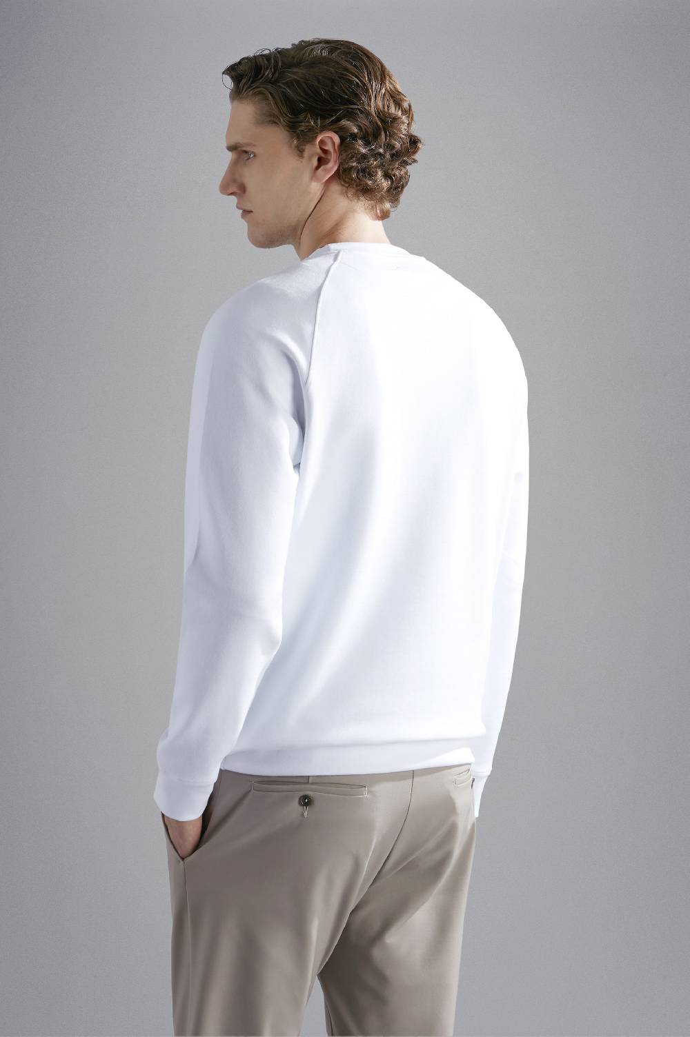 Paul & Shark Felpa in cotone Soft Active Fleece con stampa Paul & Shark I Più Venduti