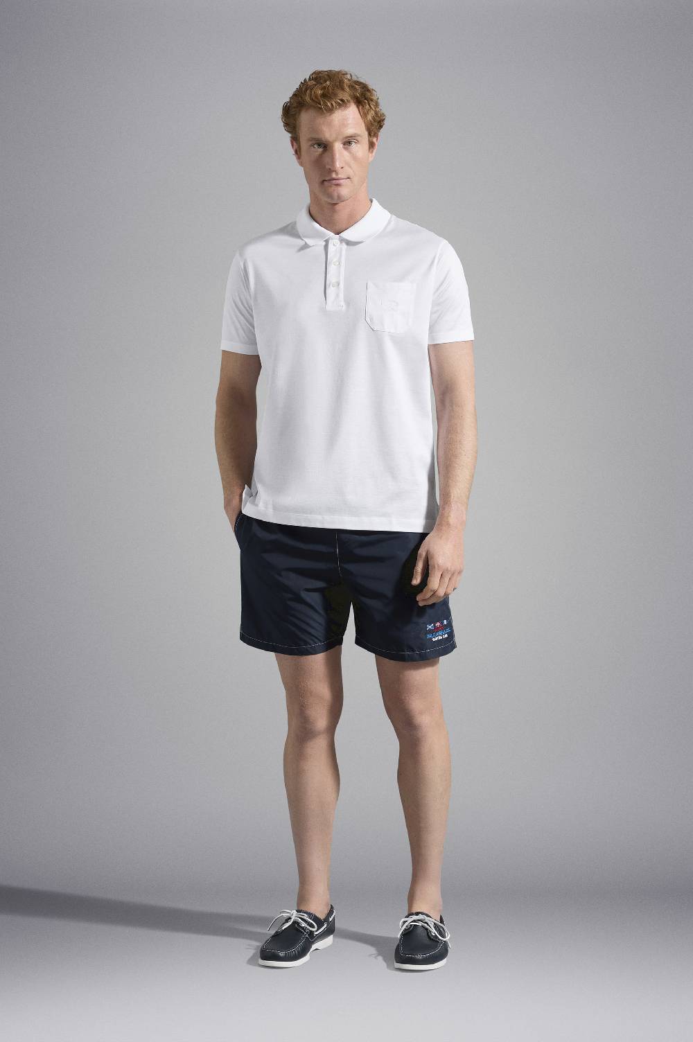 Paul & Shark Polo in jersey di cotone con Logo ricamato Paul & Shark Nuova