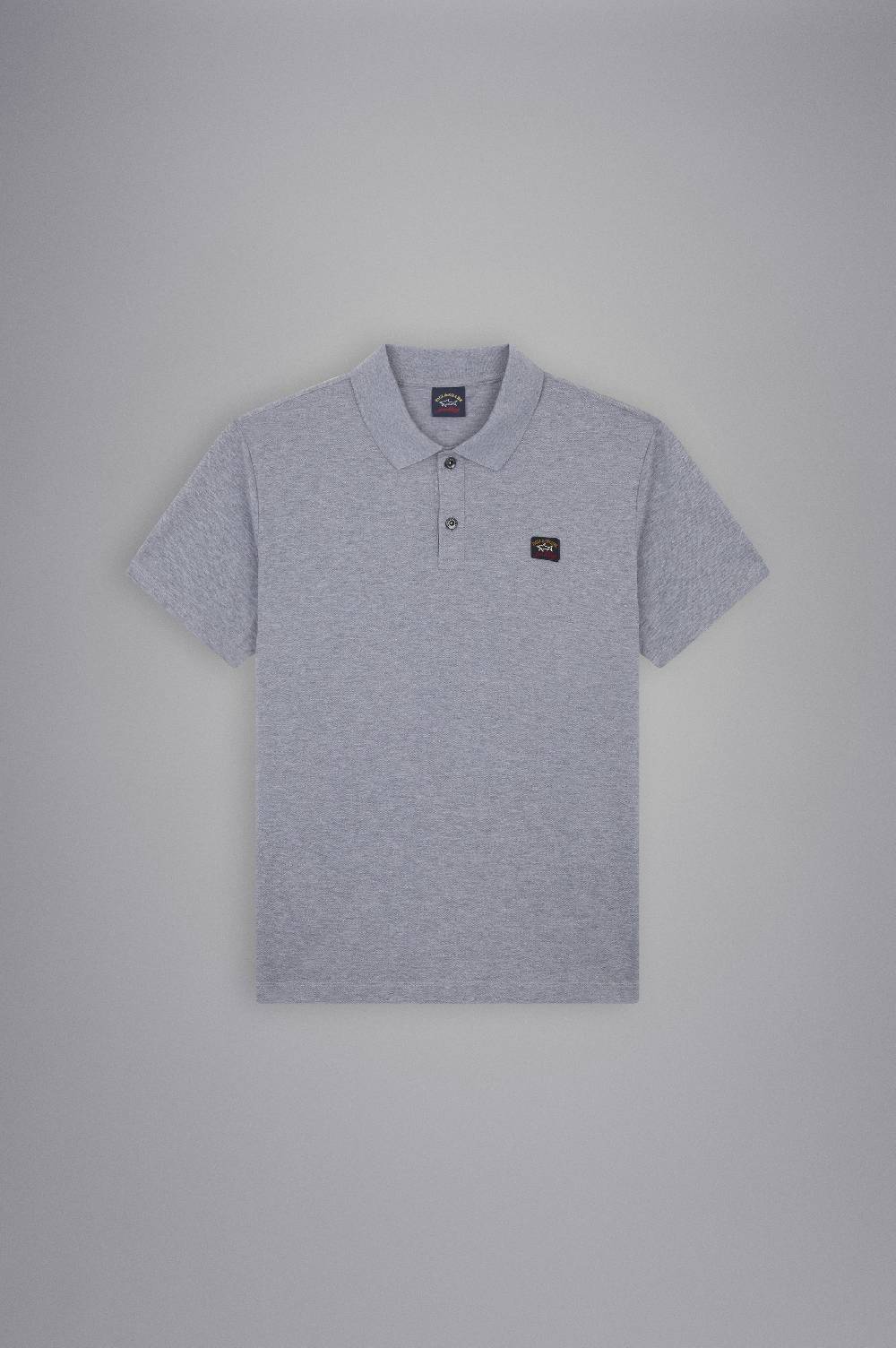 Paul & Shark Polo in cotone piqué con badge iconico Paul & Shark Moda