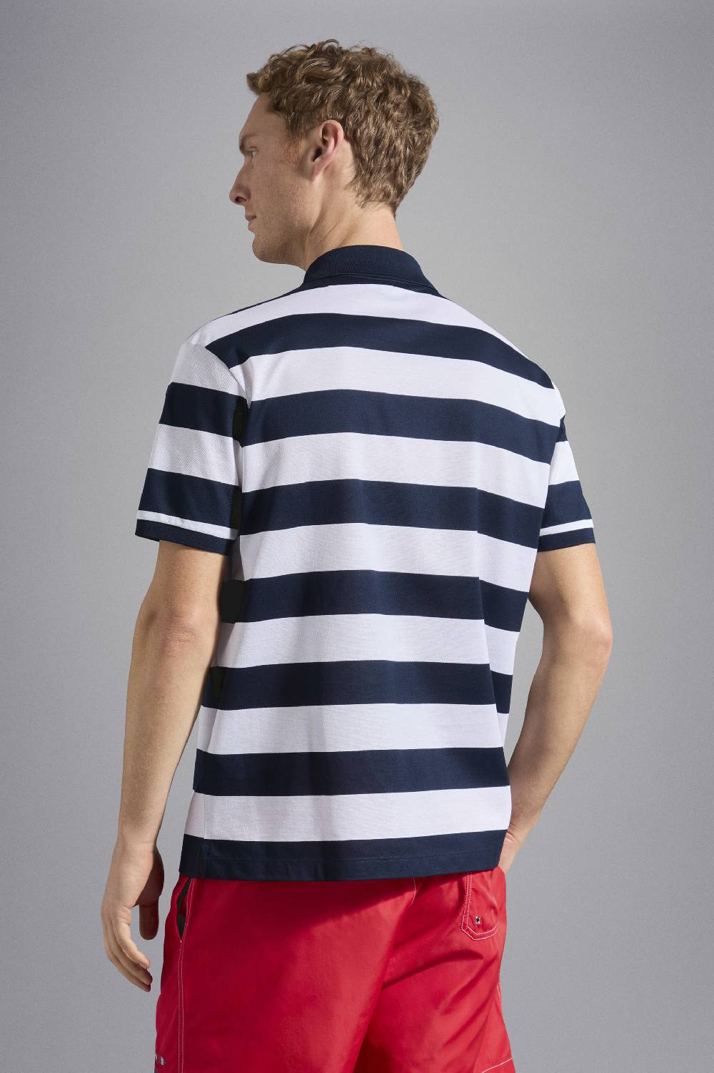Paul & Shark Polo in cotone piqué con badge iconico Paul & Shark Nuova