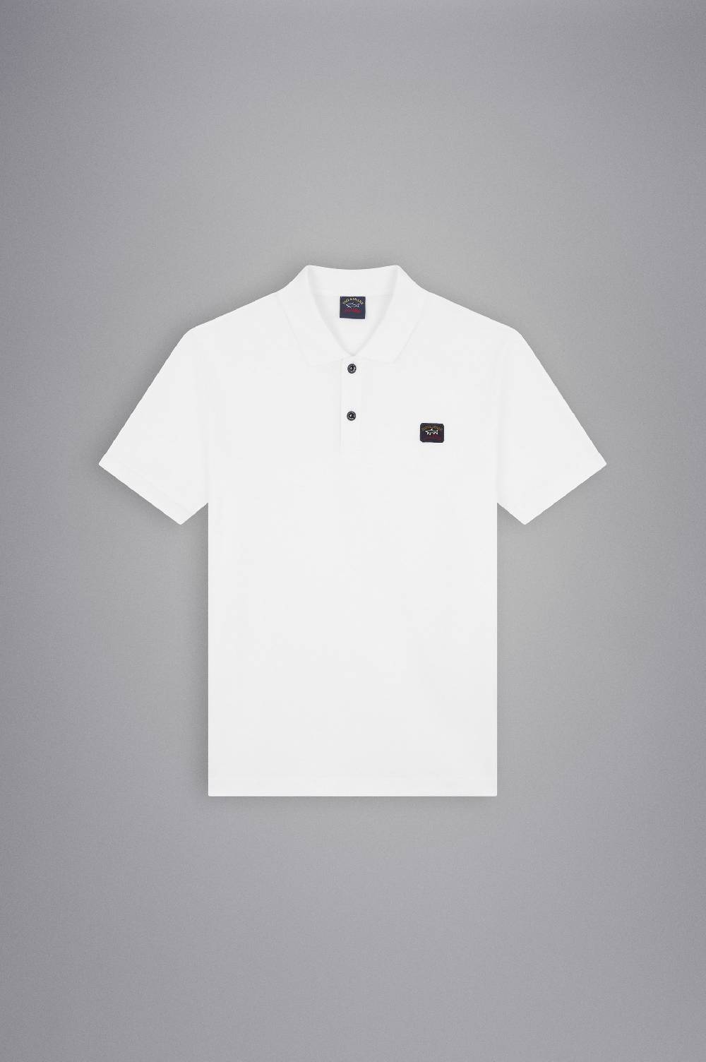 Paul & Shark Polo in cotone piqué con badge iconico Paul & Shark Moda