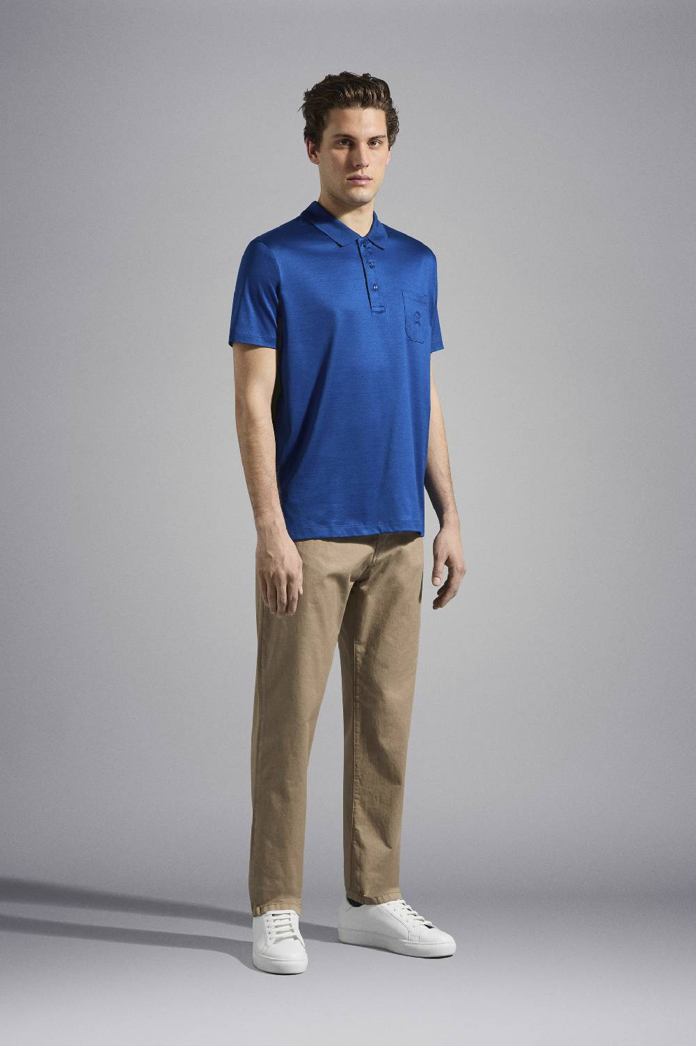 Paul & Shark Polo in jersey di cotone con Logo ricamato Paul & Shark Soddisfazione Garantita