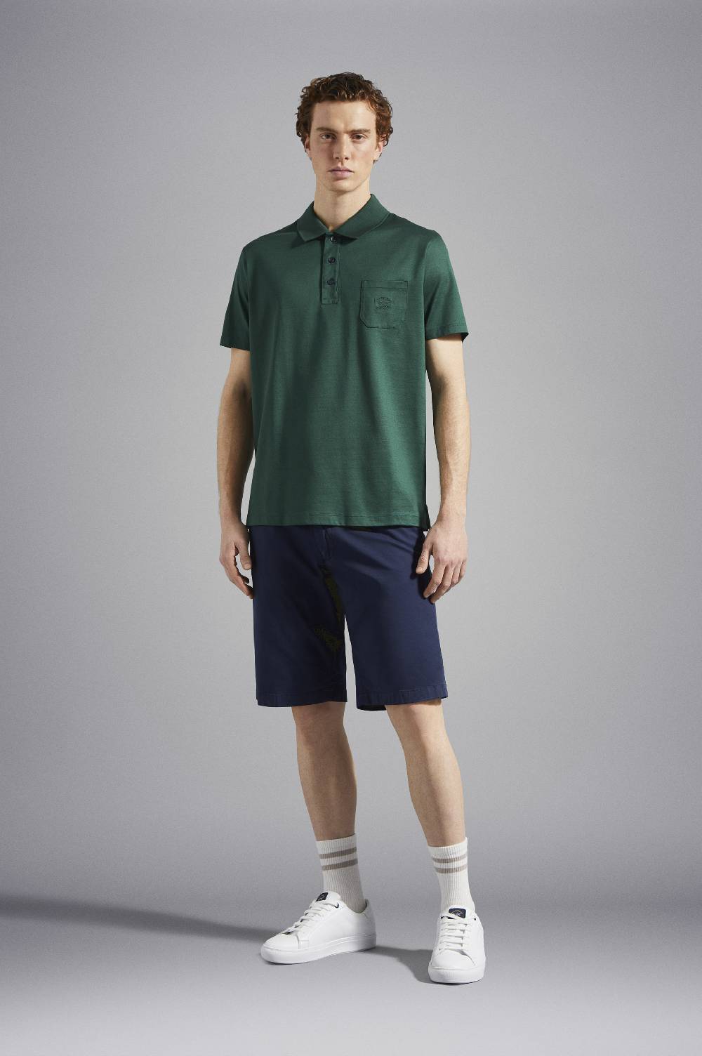 Paul & Shark Polo in jersey di cotone con Logo ricamato Paul & Shark Qualità Garantita