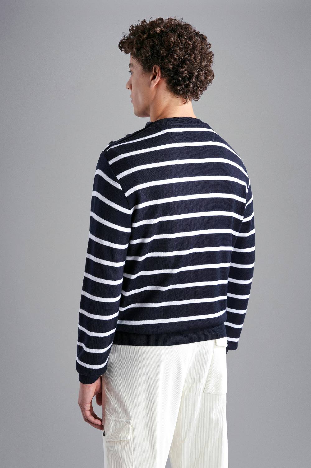 Paul & Shark Maglia in Summer Wool con motivo a righe Paul & Shark Promozione Limitata