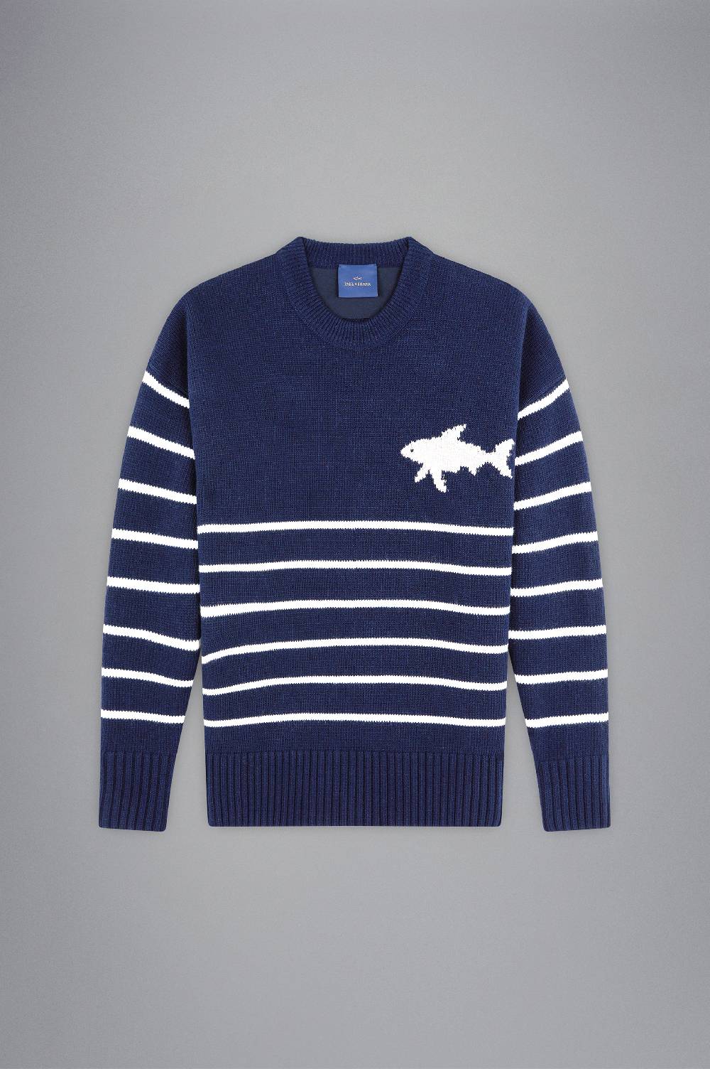 Paul & Shark Maglia in Re-Wool con intarsio Shark Paul & Shark Fino Al -60%