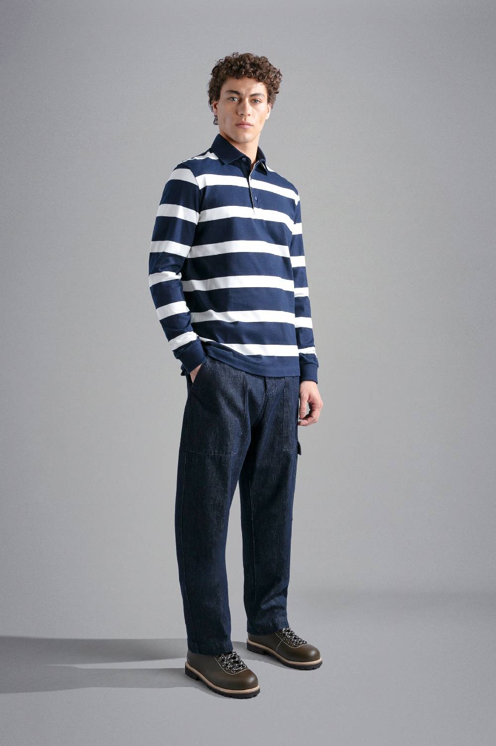 Paul & Shark Polo in cotone con motivo a righe Paul & Shark Prezzo Ridotto