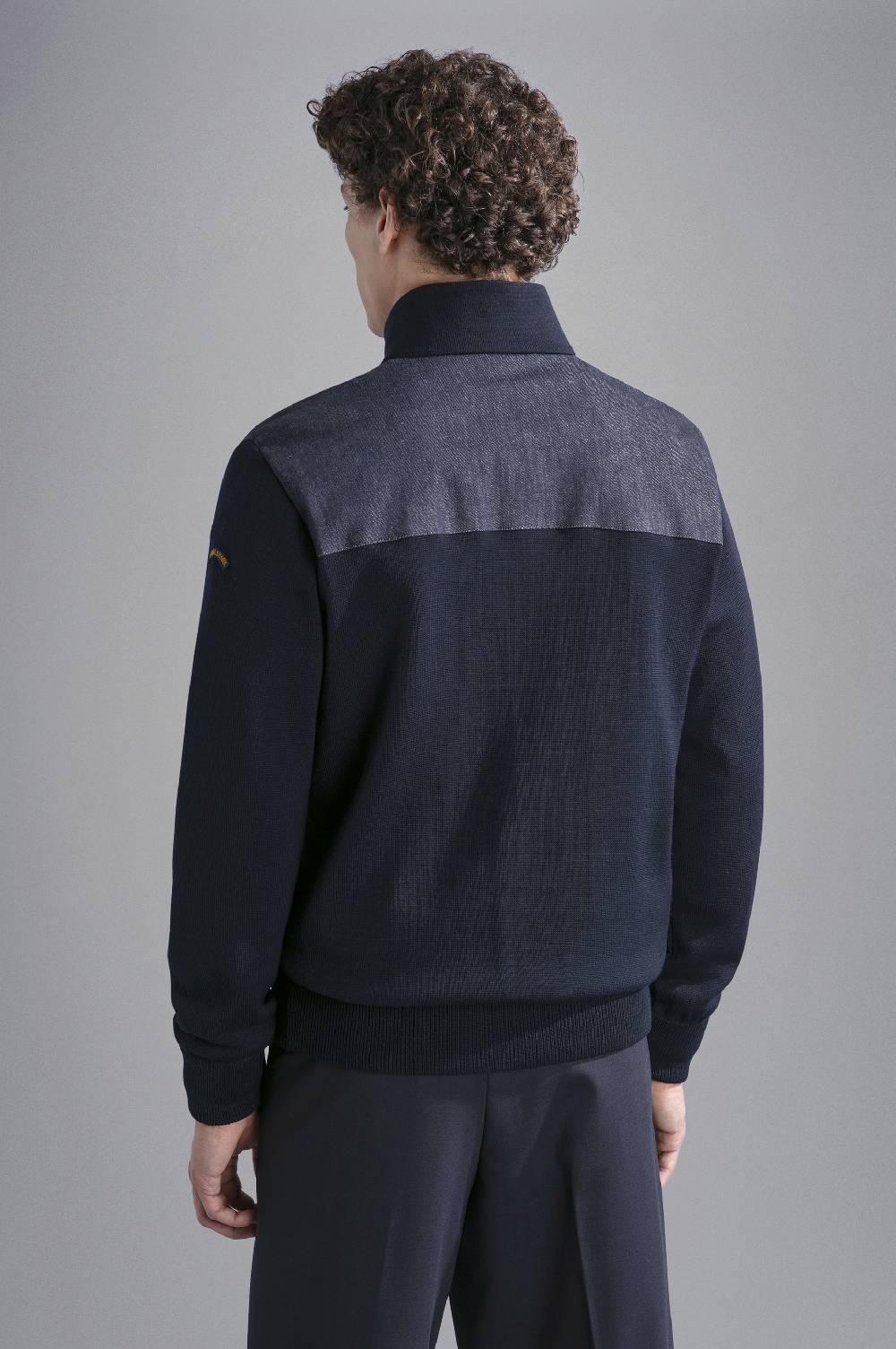 Paul & Shark Maglia in lana con inserti in denim Paul & Shark Sottocosto