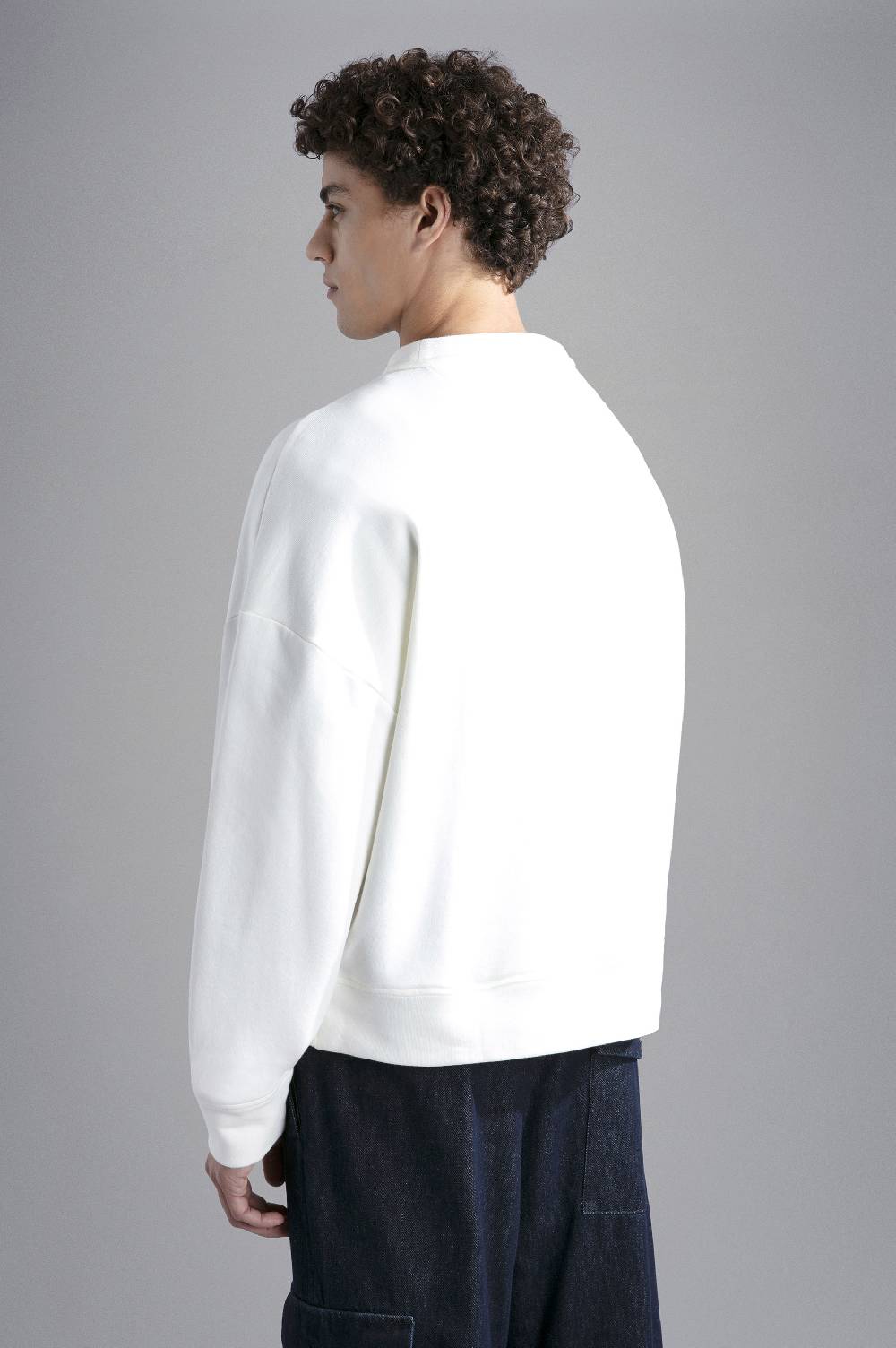 Paul & Shark Felpa in cotone Winter Fleece con stampa Paul & Shark Offerte