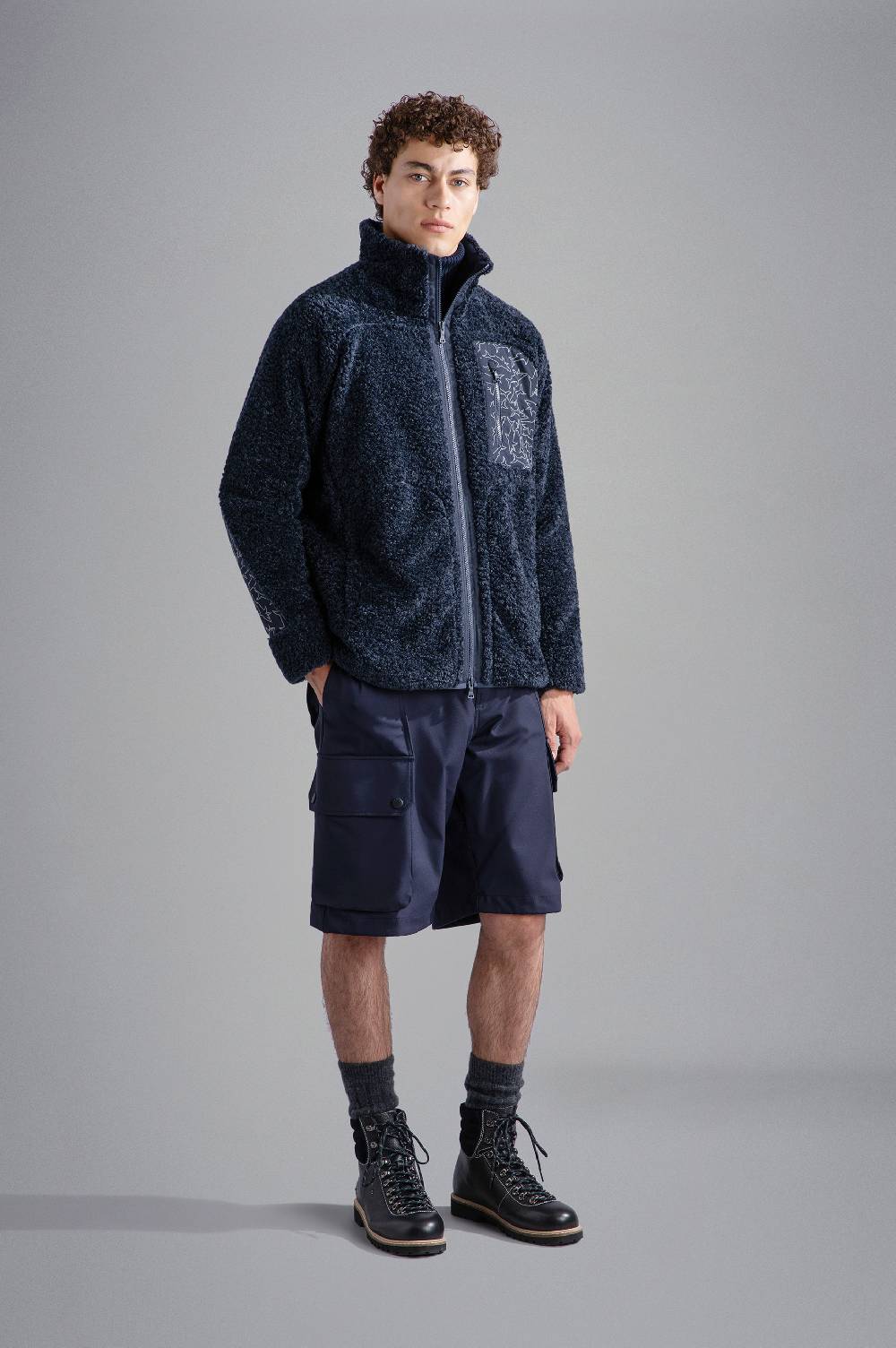 Paul & Shark Pile con inserto a contrasto Shark pattern Paul & Shark 2025