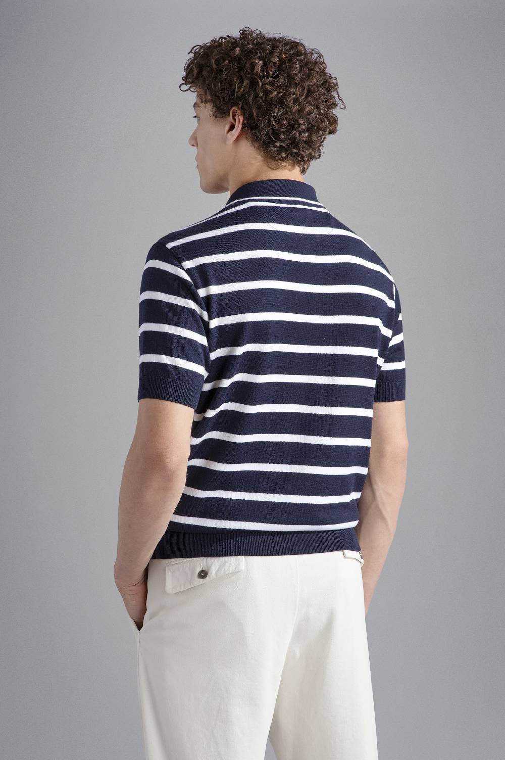 Paul & Shark Polo in Summer Wool con motivo a righe Paul & Shark Vendita
