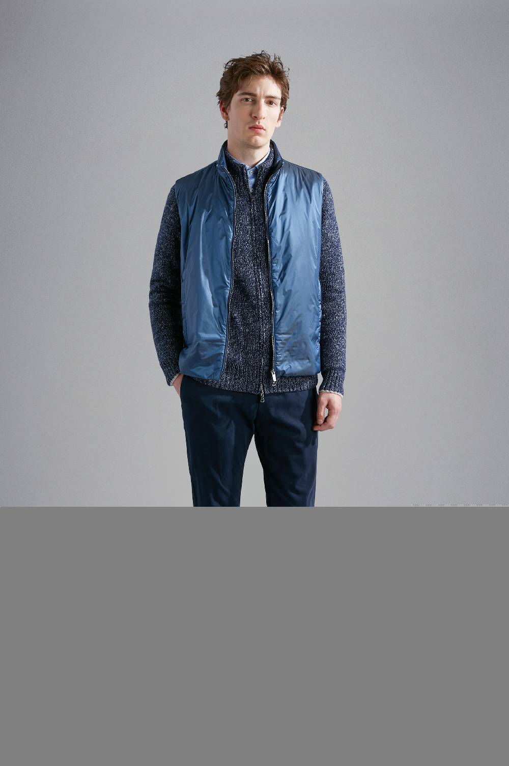 Paul & Shark Gilet in nylon cangiante Paul & Shark Pezzi Unici