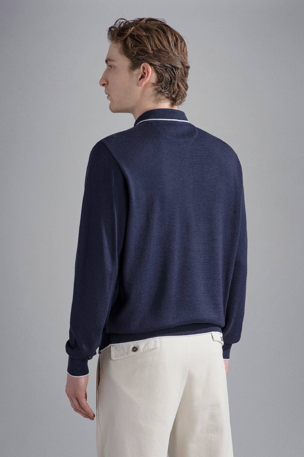 Paul & Shark Polo in Summer Wool con profili a contrasto Paul & Shark Negozi Online