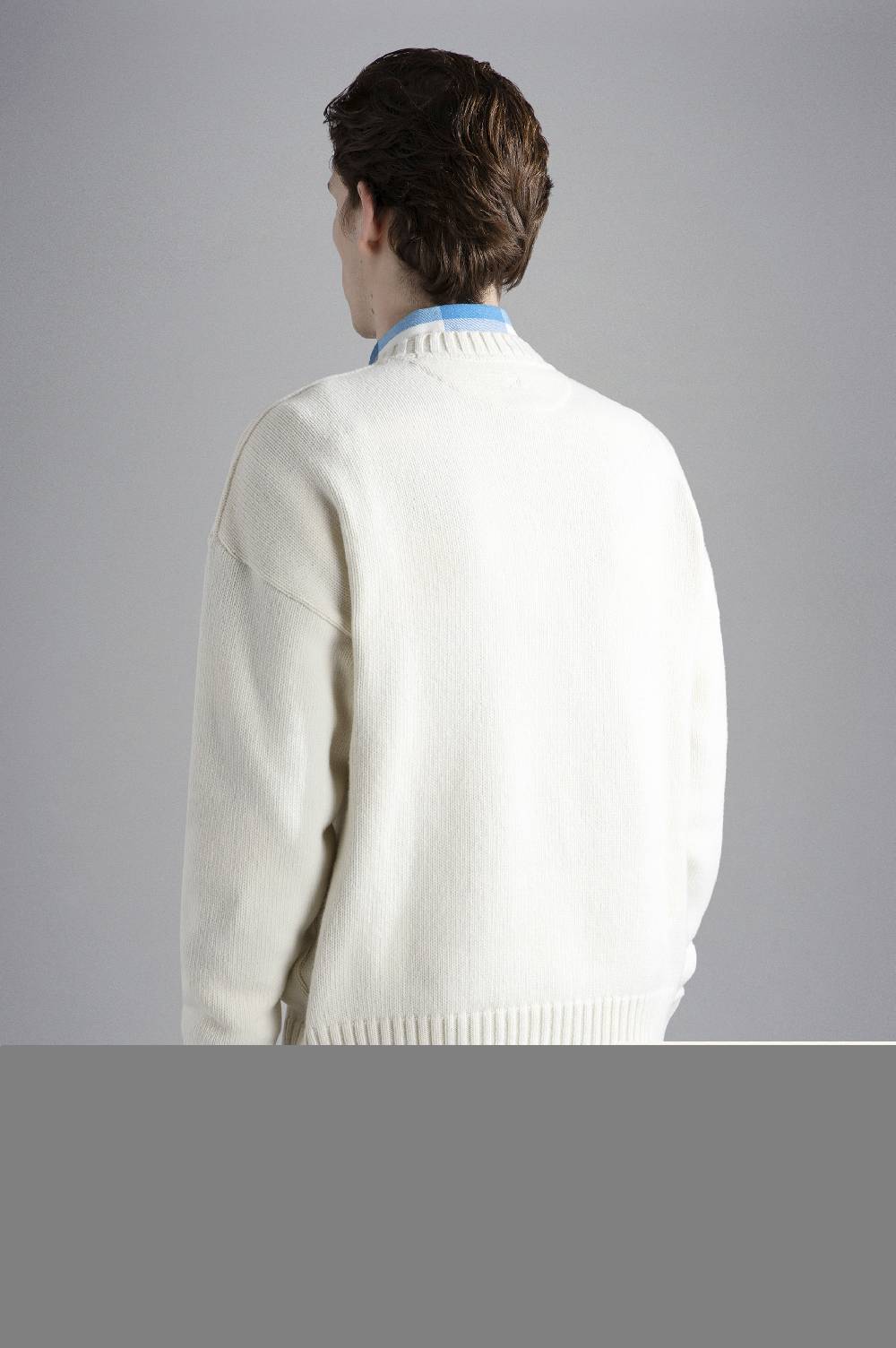 Paul & Shark Girocollo Re-Wool con ancora ricamata Paul & Shark In Saldo
