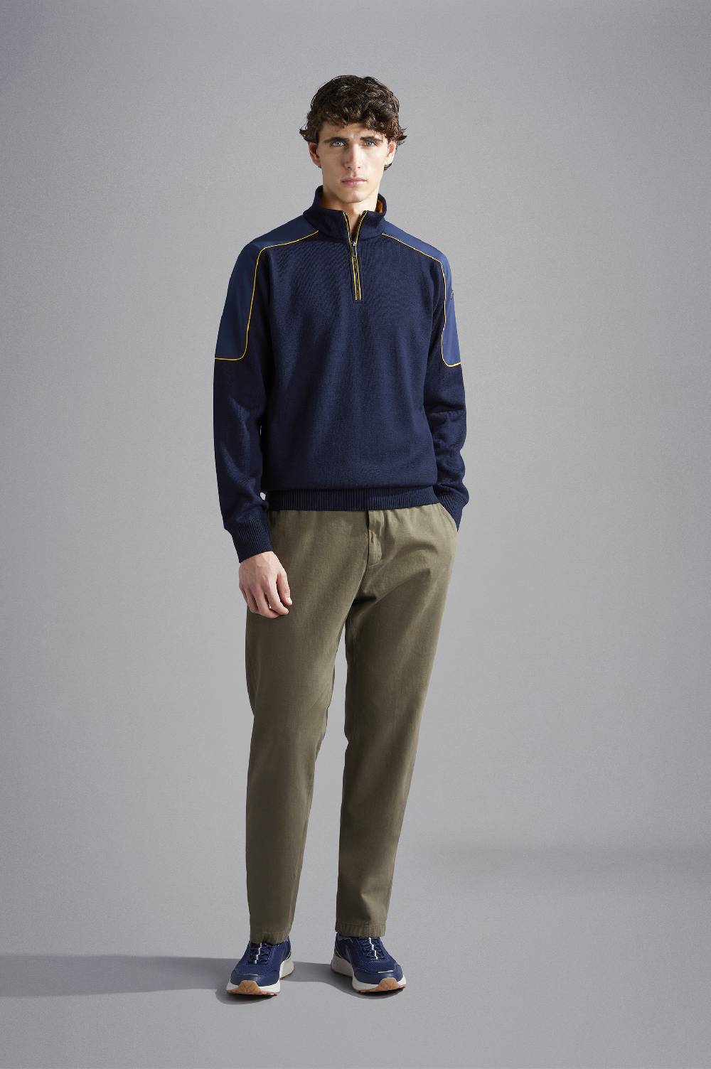 Paul & Shark Pantalone chino in Cotone e Cashmere Paul & Shark Fino Al -60%