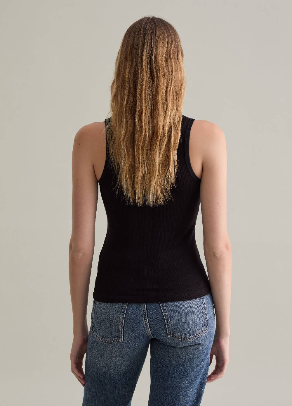 PIOMBO Tank top in viscosa stretch a costine Fino Al -60%