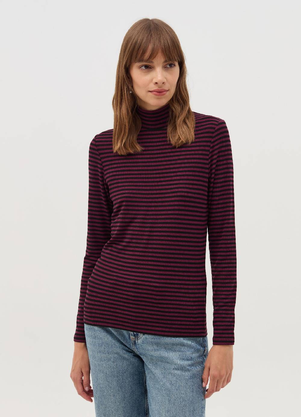 OVS T-shirt a righe mock neck Affare Del Giorno