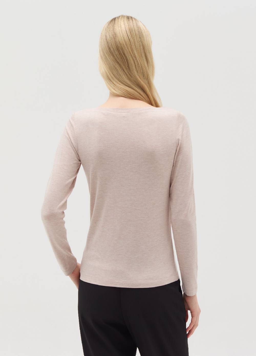 OVS T-shirt in viscosa stretch con scollo a barca Convenienza