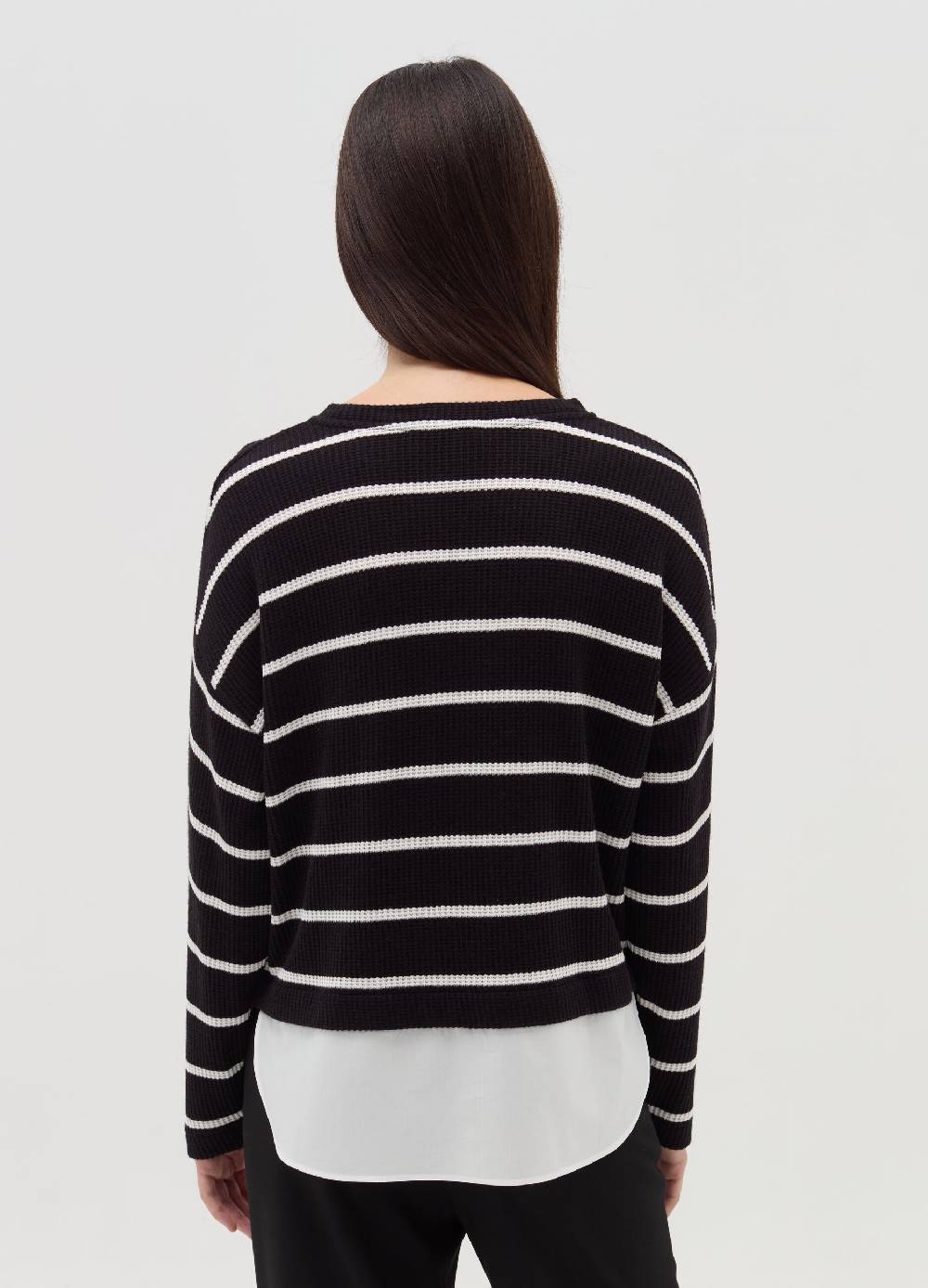 OVS T-shirt maniche lunghe con micro trama waffle Offerta