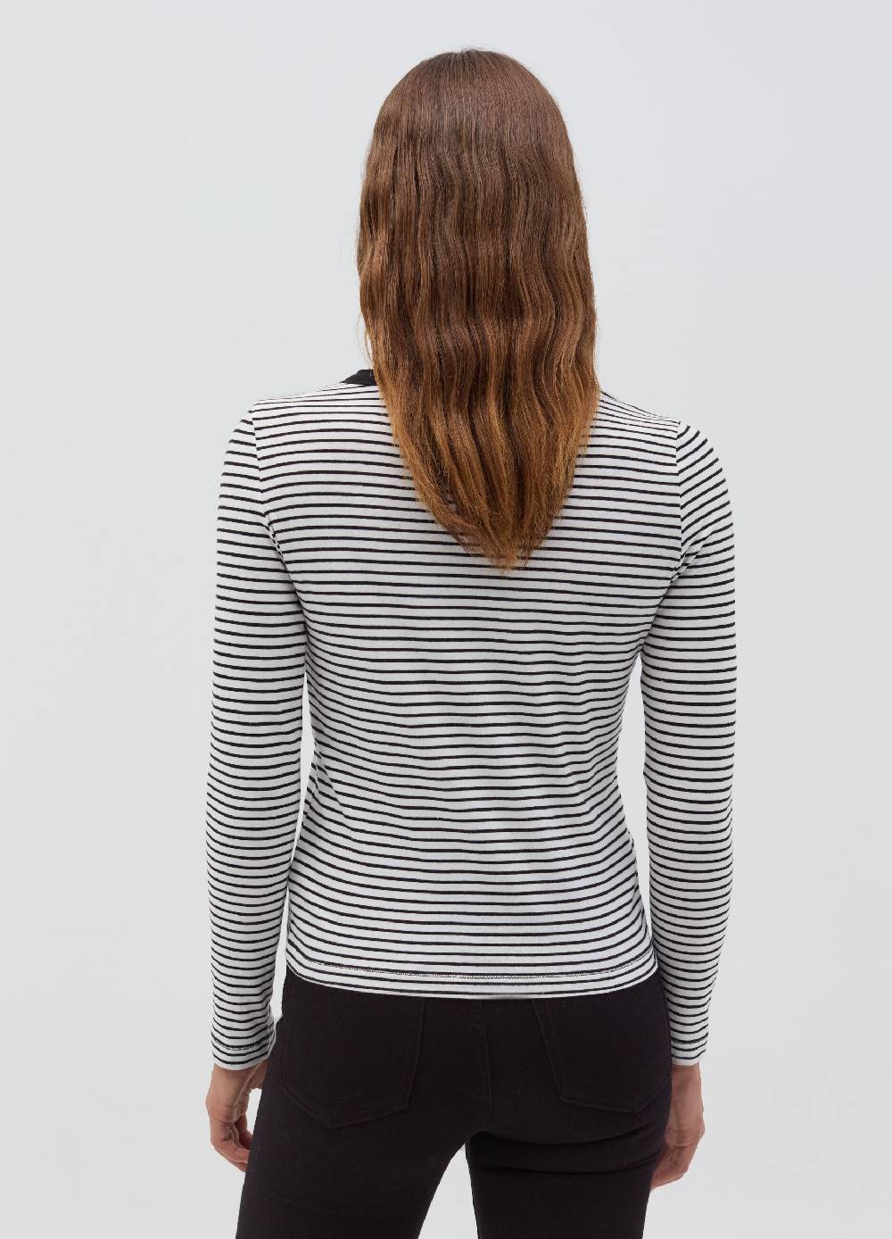 OVS T-shirt a righe sottili con maniche lunghe Negozio