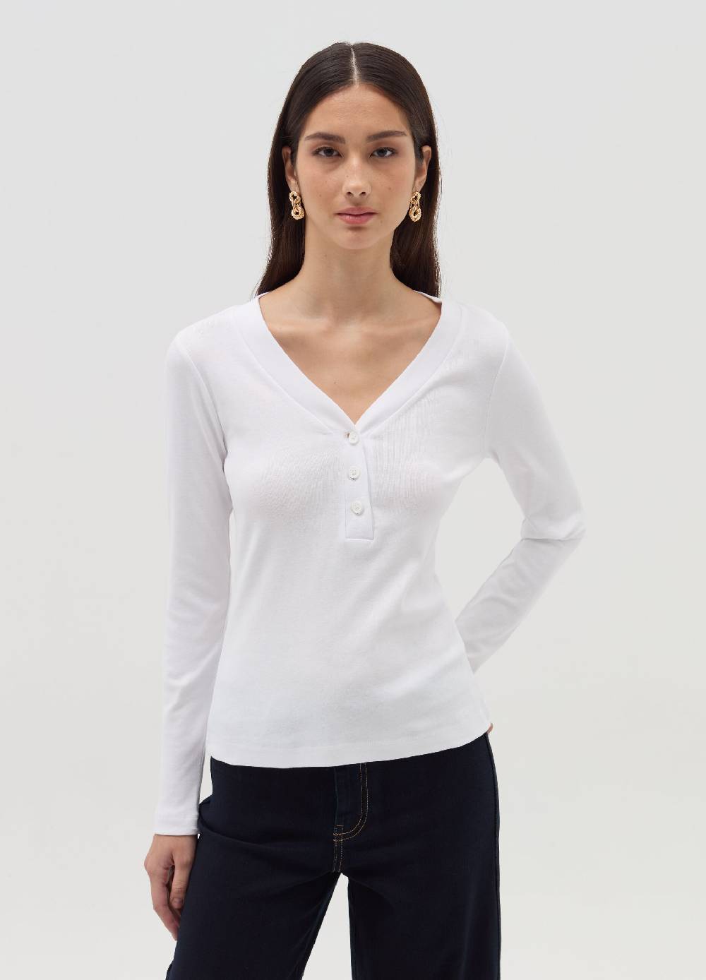 OVS T-shirt maniche lunghe scollo serafino Italia
