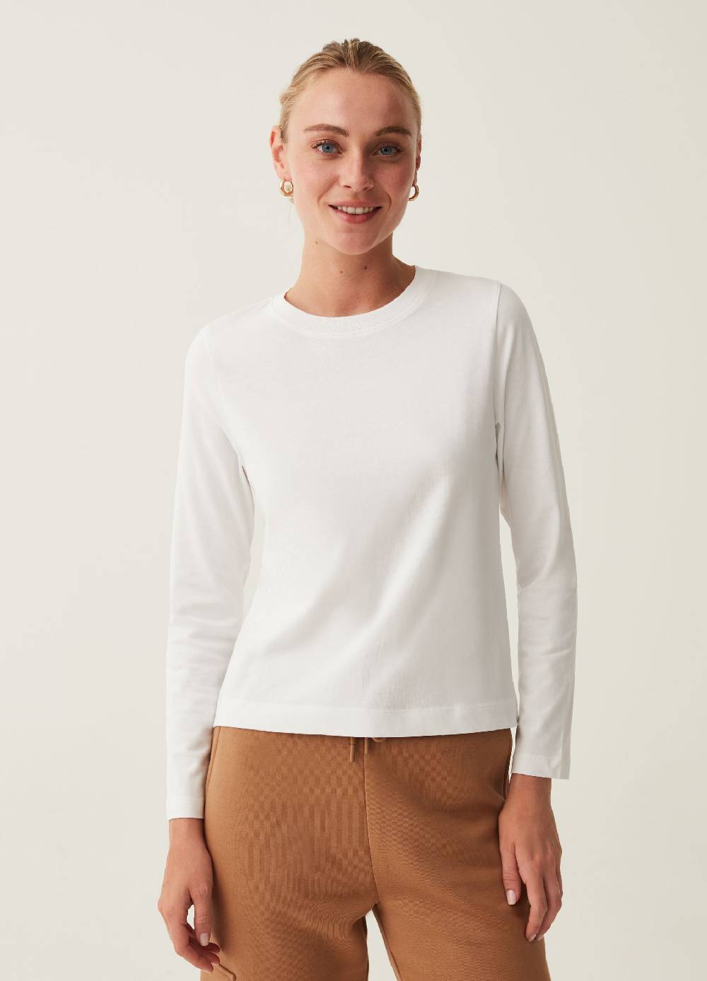 OVS T-shirt a maniche lunghe in cotone 2025