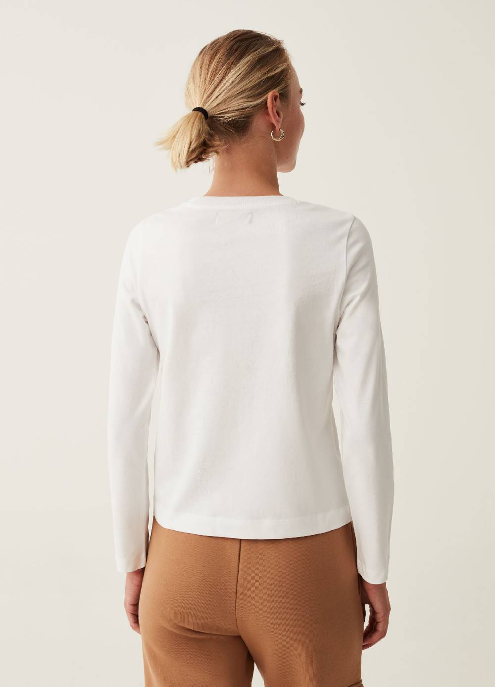 OVS T-shirt a maniche lunghe in cotone 2025