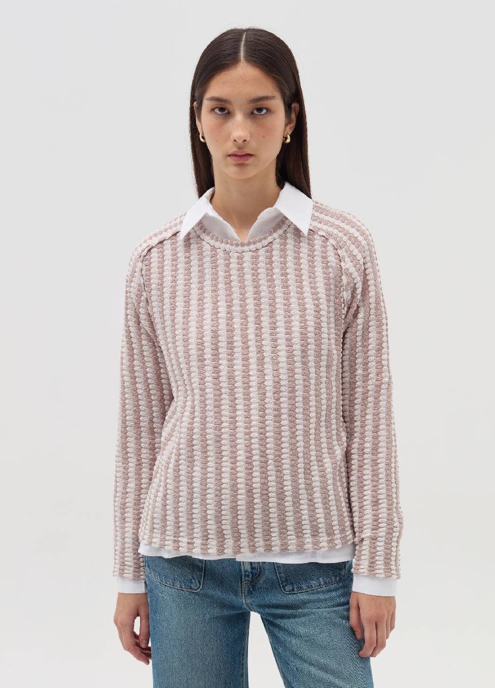 OVS T-shirt tricot con trama bicolore Qualità