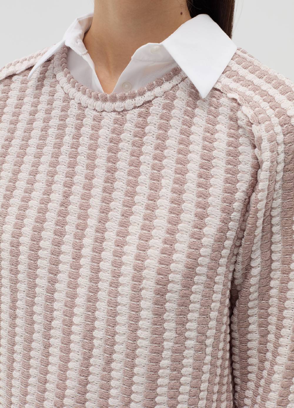 OVS T-shirt tricot con trama bicolore Qualità