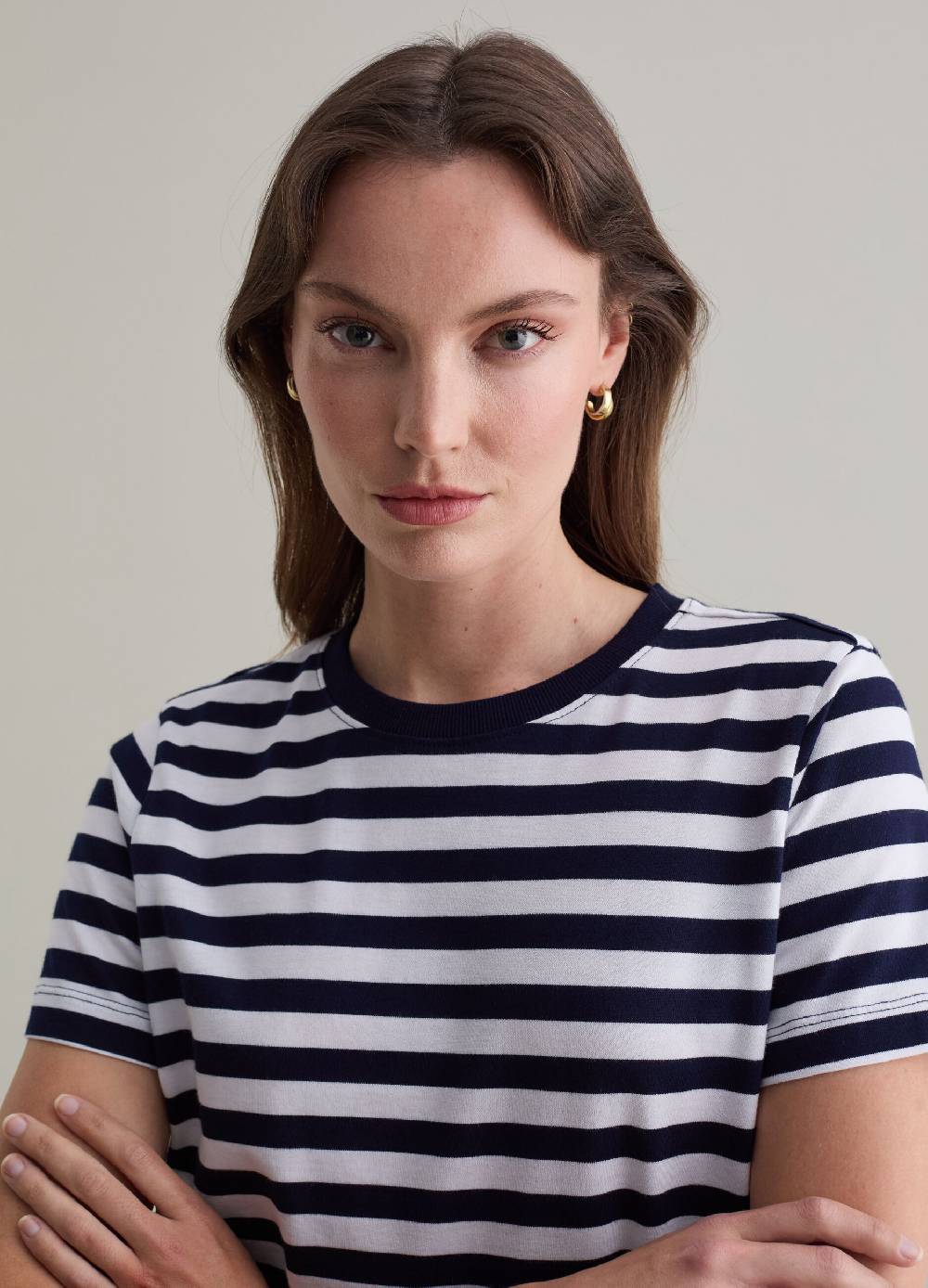 PIOMBO T-shirt in cotone Supima a righe Vendita