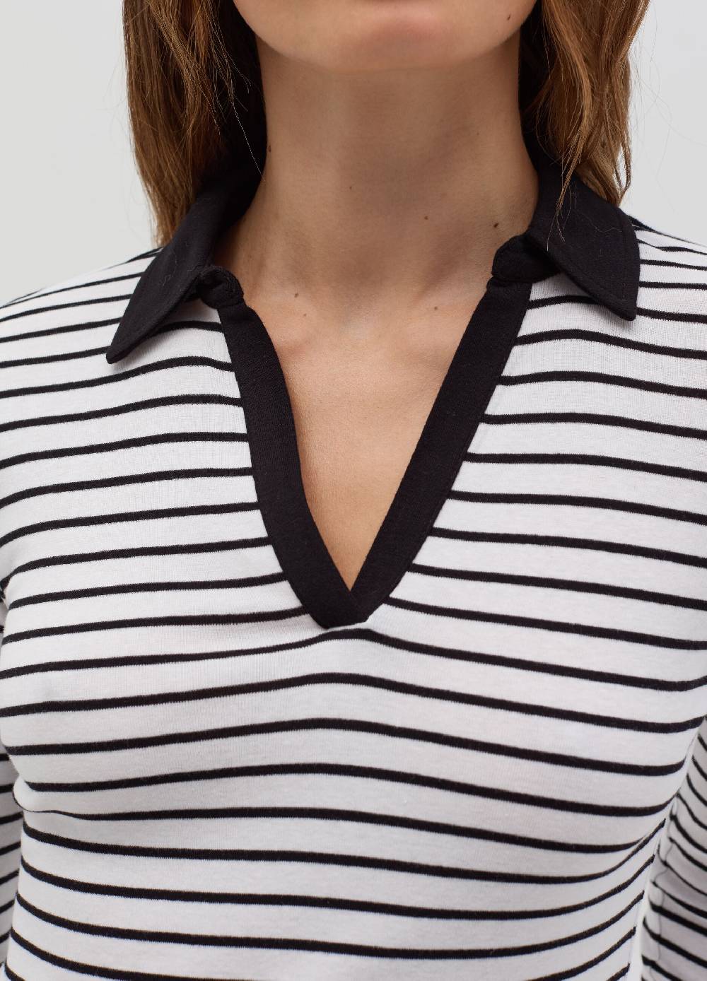 OVS T-shirt a maniche lunghe con scollo a polo Spedizione Gratuita