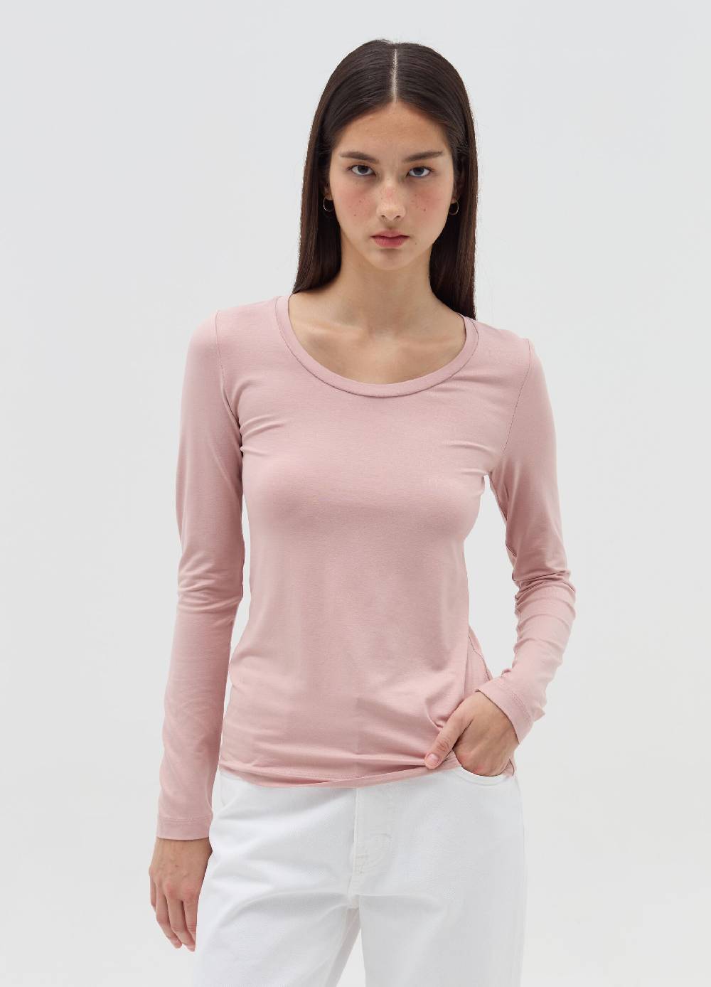 OVS T-shirt a maniche lunghe in viscosa stretch Consegna Veloce