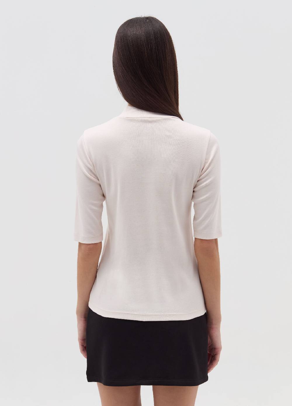 OVS T-shirt mock neck con maniche al gomito Novità