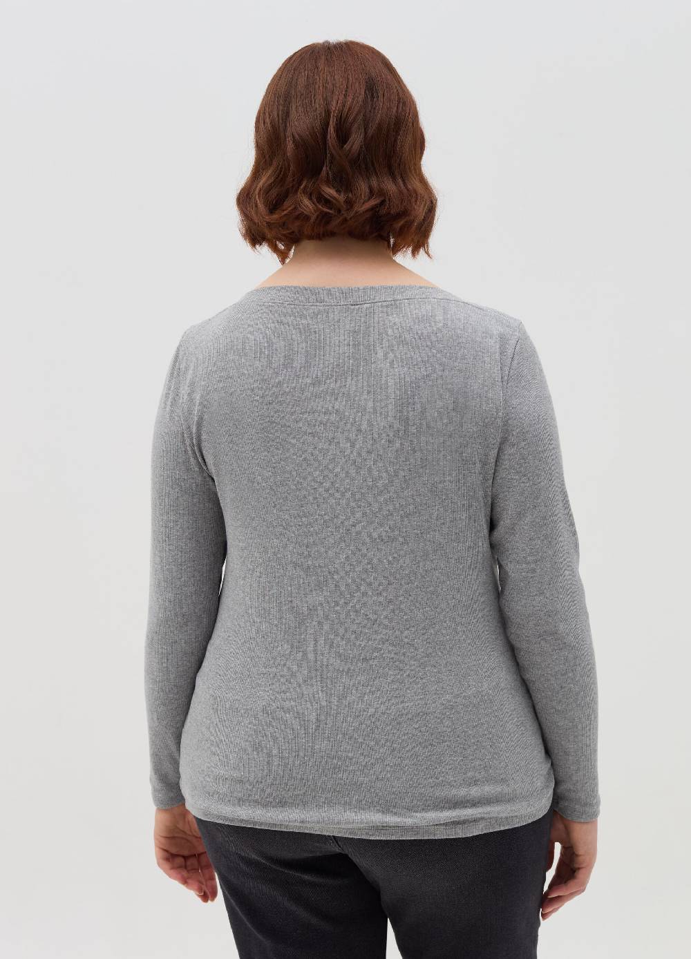 MYA T-shirt a costine con scollo a barca Curvy Offerta