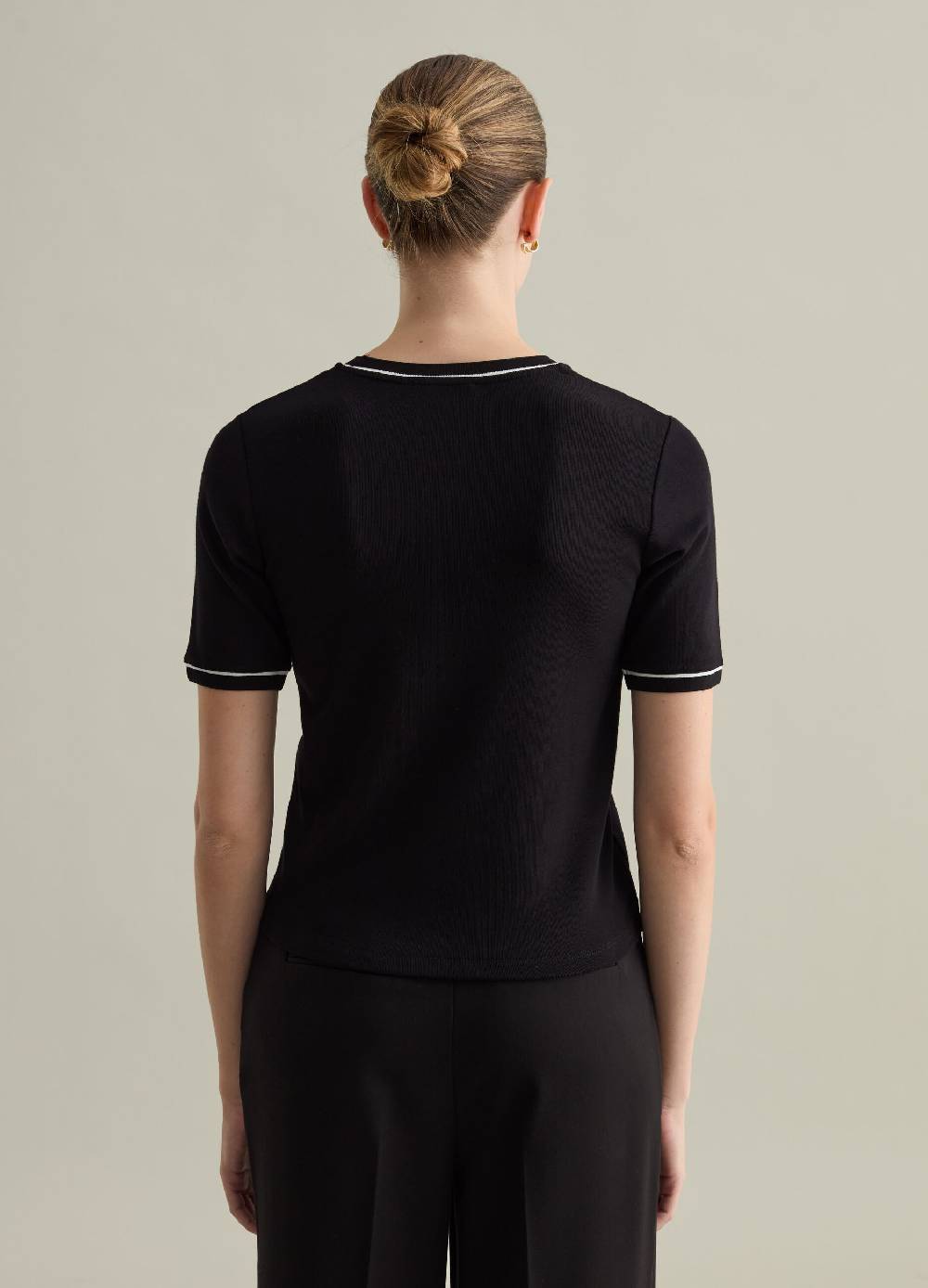 PIOMBO T-shirt con piping a contrasto Contemporary Outlet
