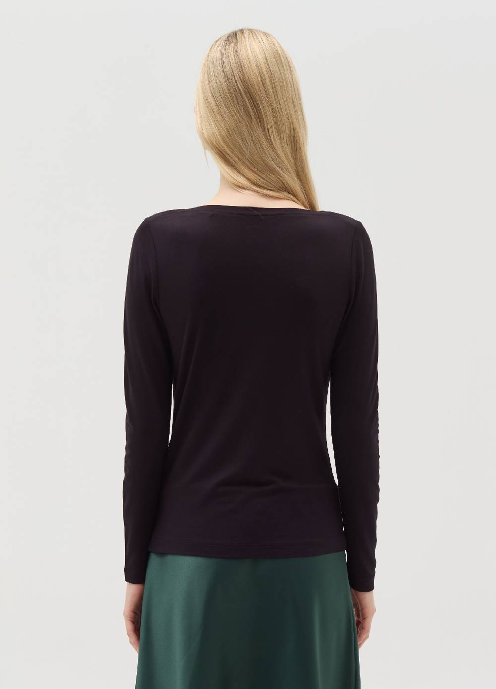 OVS T-shirt in viscosa stretch con scollo a barca Hotsell