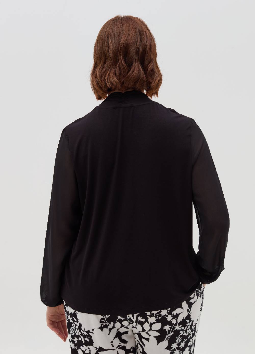 MYA T-shirt in viscosa stretch con nodo Curvy Vendita Economica
