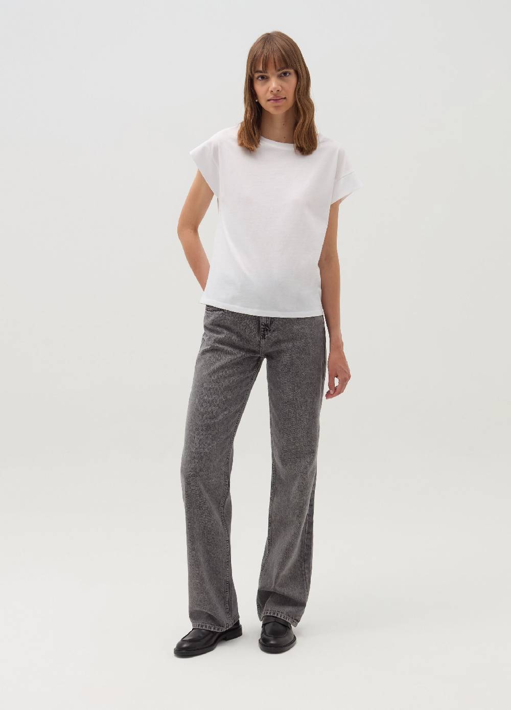 OVS T-shirt in cotone con maniche a kimono 2025