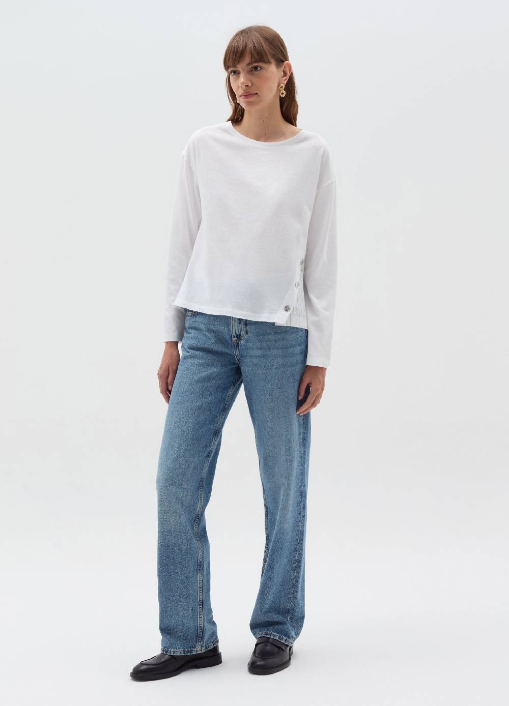 OVS T-shirt a maniche lunghe con inserti a righe Nuovo